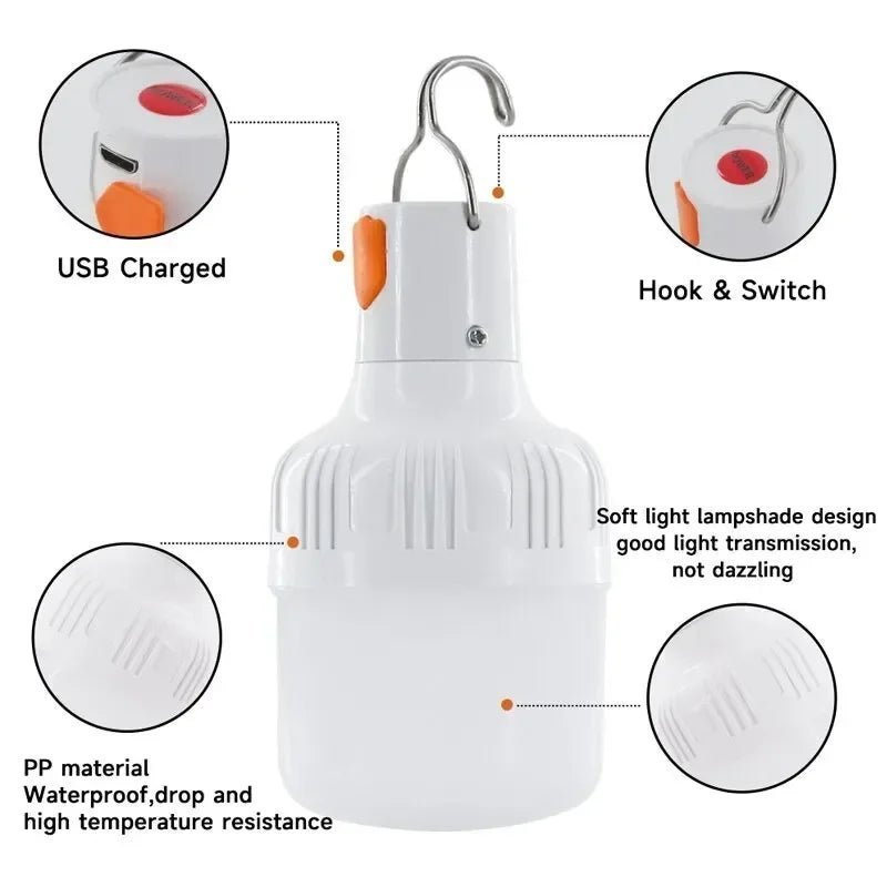 LAMPE RECHARGEABLE - Camping Vacances