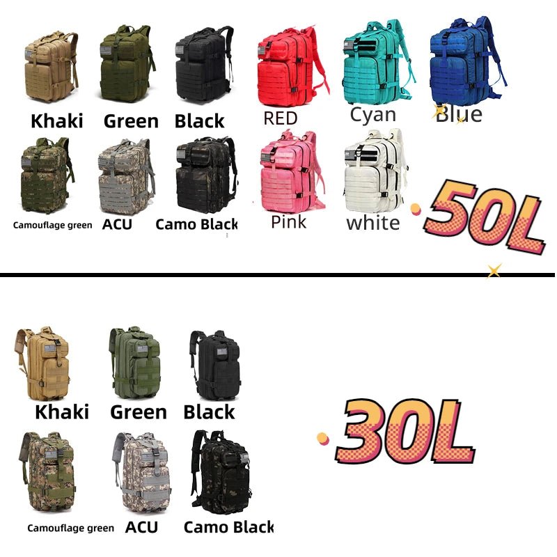 SAC A DOS MILITAIRE - Camping Vacances