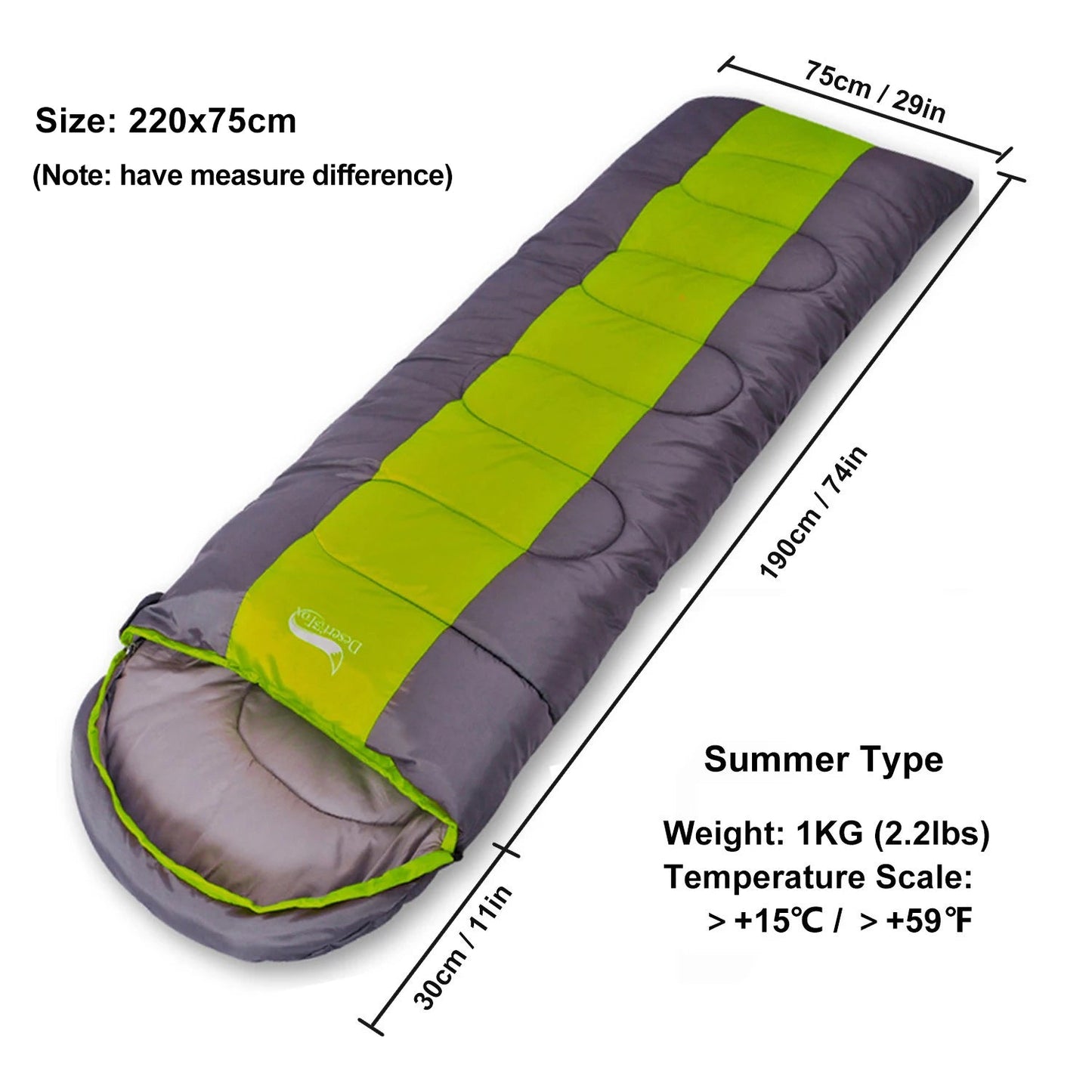 SAC DE COUCHAGE LEGER - Camping Vacances