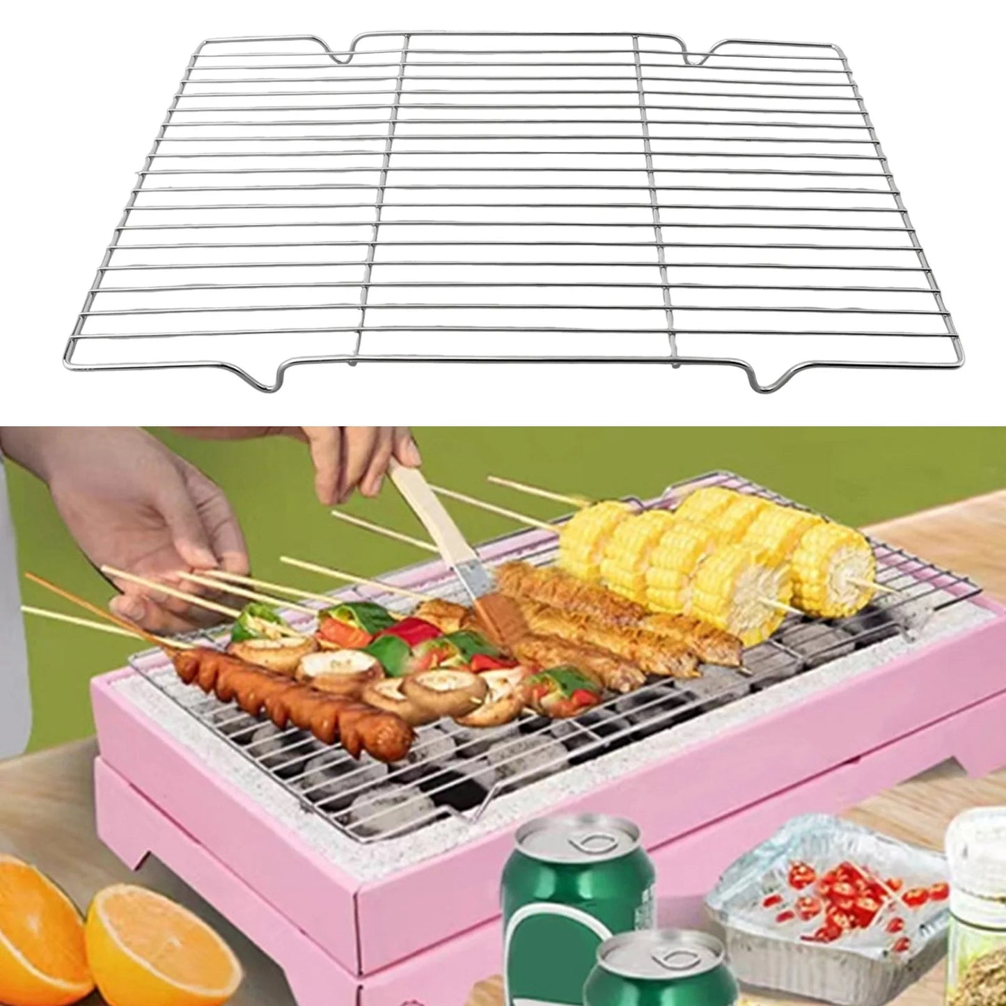 GRILLE BARBECUE | Rectangulaire - Camping Vacances