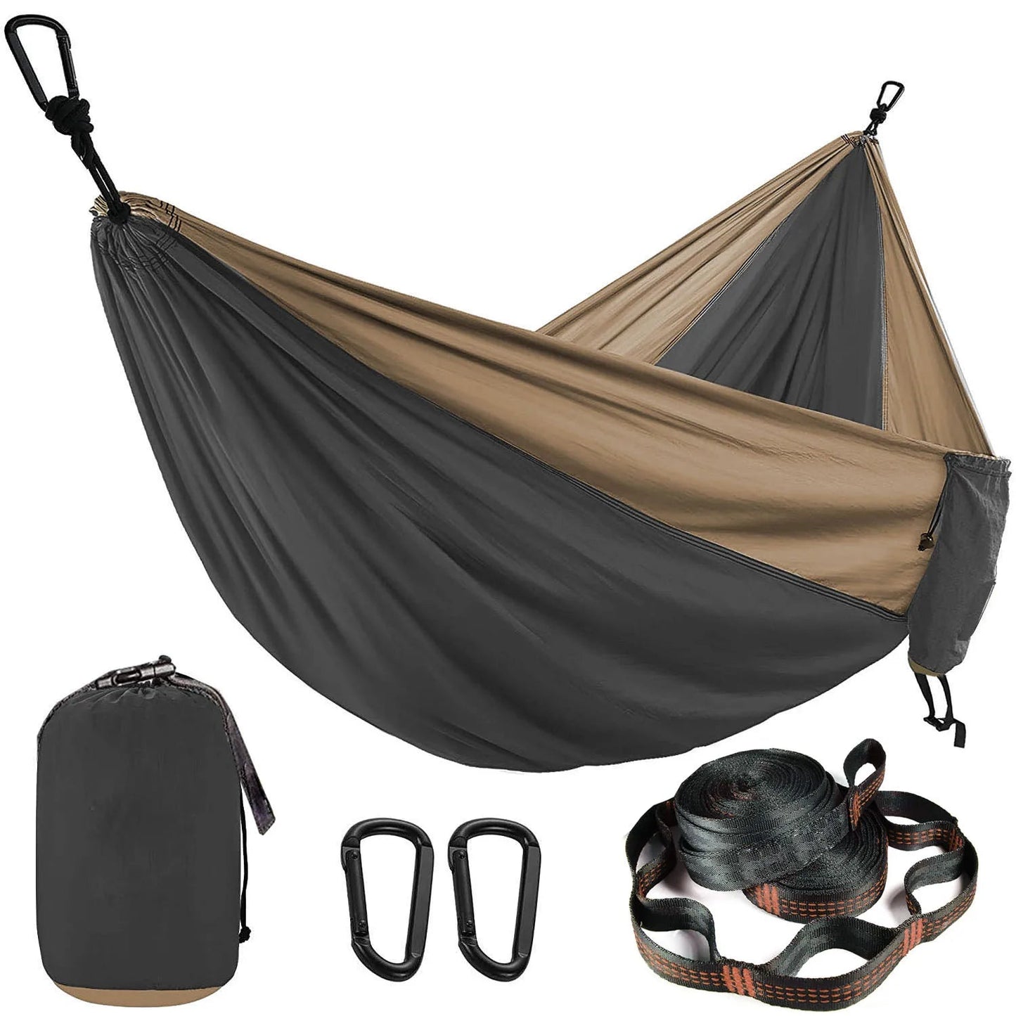HAMAC TOILE DE PARACHUTE | Ultra - résistant - Camping Vacances