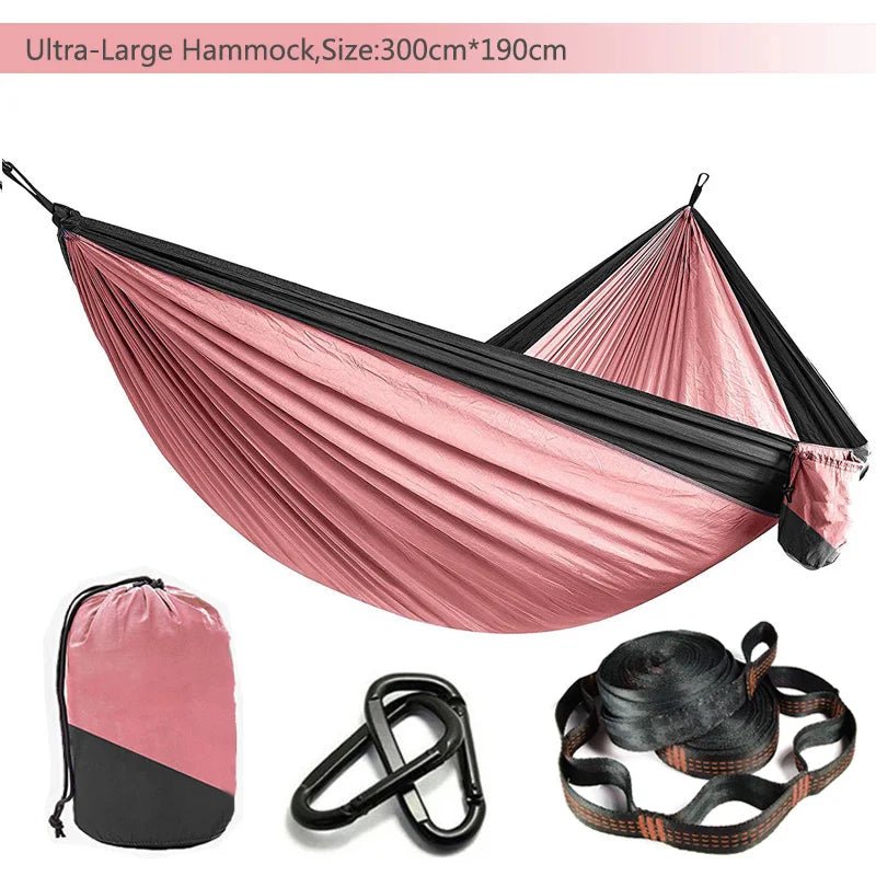 HAMAC TOILE DE PARACHUTE | Ultra - résistant - Camping Vacances