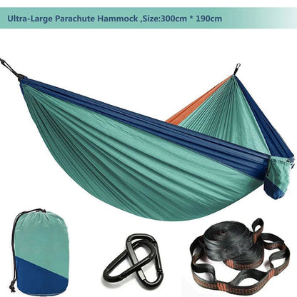 HAMAC TOILE DE PARACHUTE | Ultra - résistant - Camping Vacances