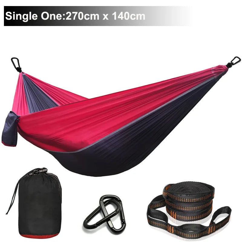 HAMAC TOILE DE PARACHUTE | Ultra - résistant - Camping Vacances