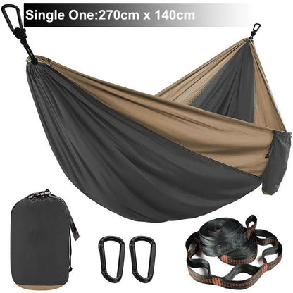 HAMAC TOILE DE PARACHUTE | Ultra - résistant - Camping Vacances
