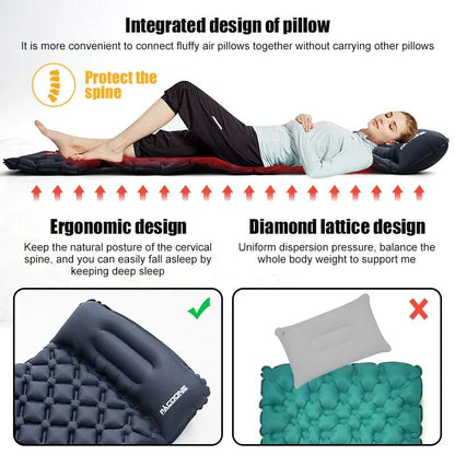 MATELAS GONFLABLE 1 personne | Camping Confort - Camping Vacances