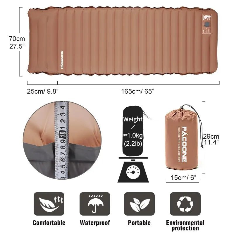 MATELAS GONFLABLE 1 personne | Confort Camping - Camping Vacances
