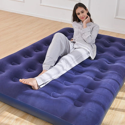 MATELAS GONFLABLE 2 personnes | Gonflage Rapide - Camping Vacances
