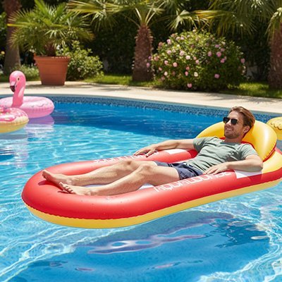 MATELAS GONFLABLE PISCINE - Camping Vacances