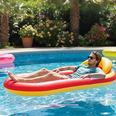 MATELAS GONFLABLE PISCINE - Camping Vacances