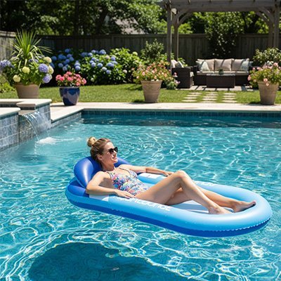 MATELAS GONFLABLE PISCINE - Camping Vacances