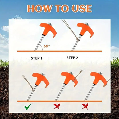 PIQUET DE TENTE A VISSER - Camping Vacances