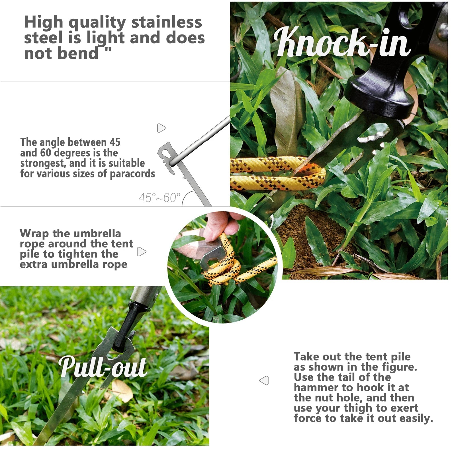 PIQUET DE TENTE DE CAMPING - Camping Vacances