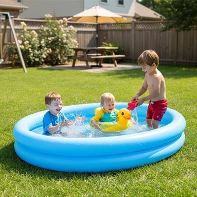 PISCINE GONFLABLE | Familiale Été - Camping Vacances