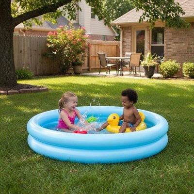 PISCINE GONFLABLE | Familiale Été - Camping Vacances