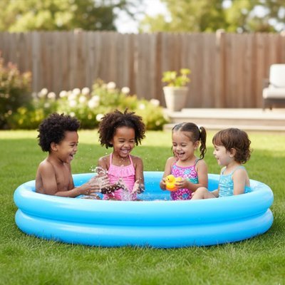 PISCINE GONFLABLE | Familiale Été - Camping Vacances
