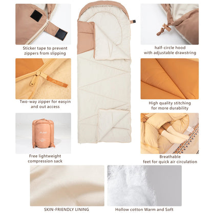 SAC DE COUCHAGE COTON - Camping Vacances