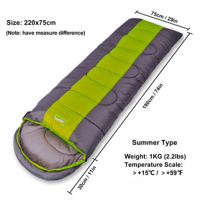 SAC DE COUCHAGE LEGER - Camping Vacances