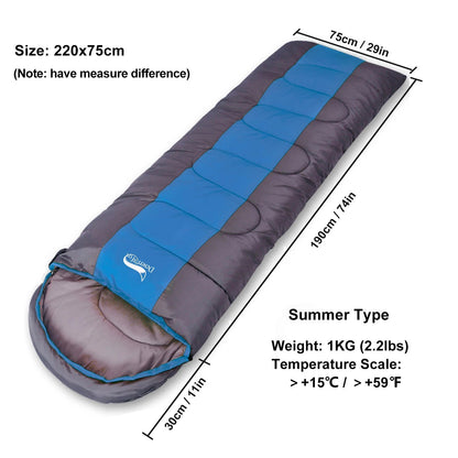 SAC DE COUCHAGE LEGER - Camping Vacances