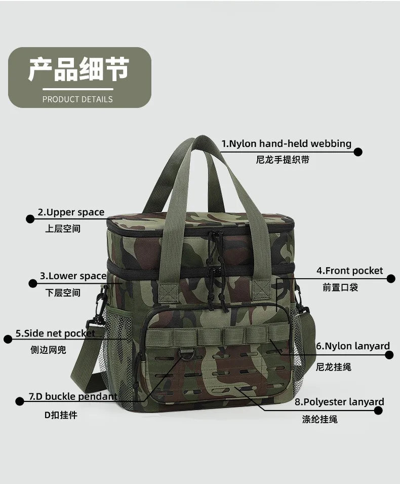 SAC ISOTHERME CAMOUFLAGE - Camping Vacances