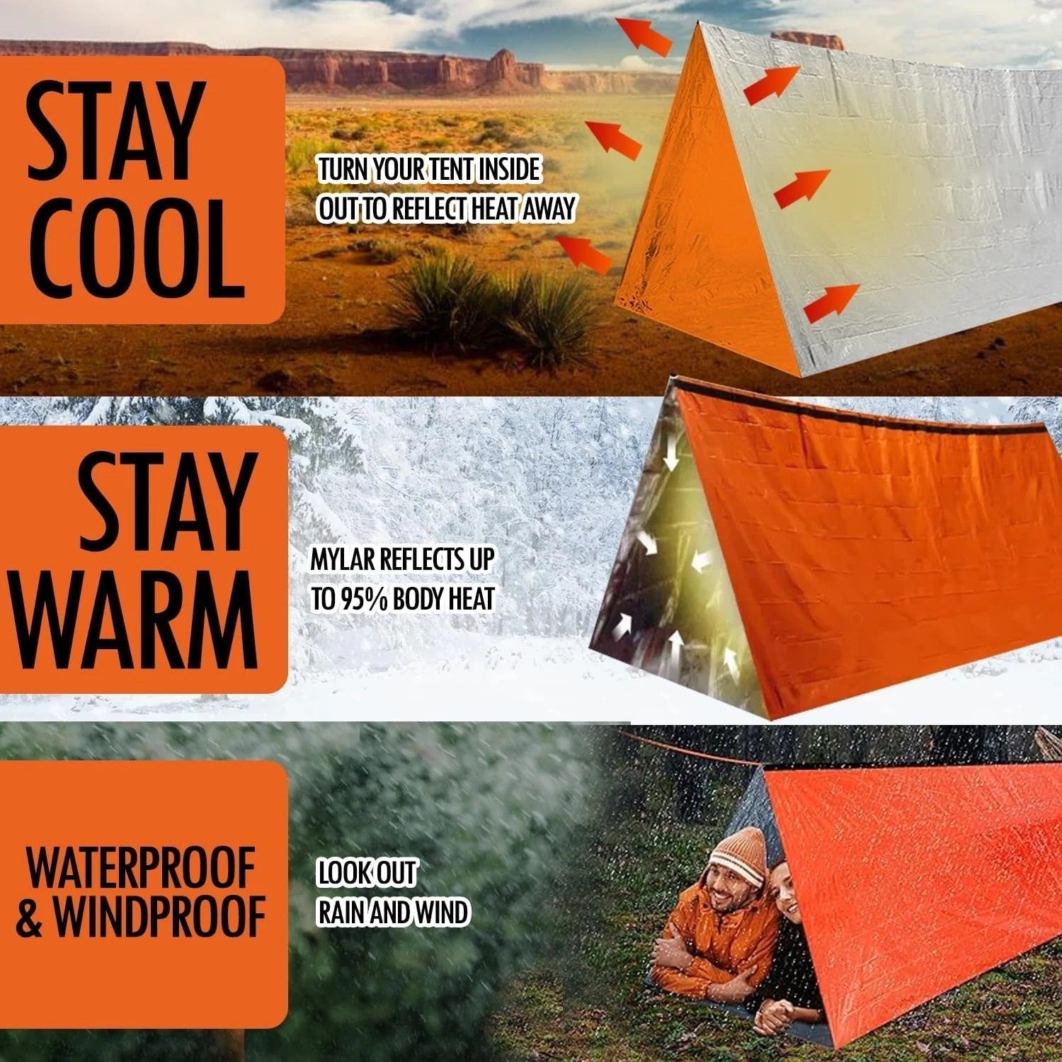 TENTE DE SURVIE - Camping Vacances