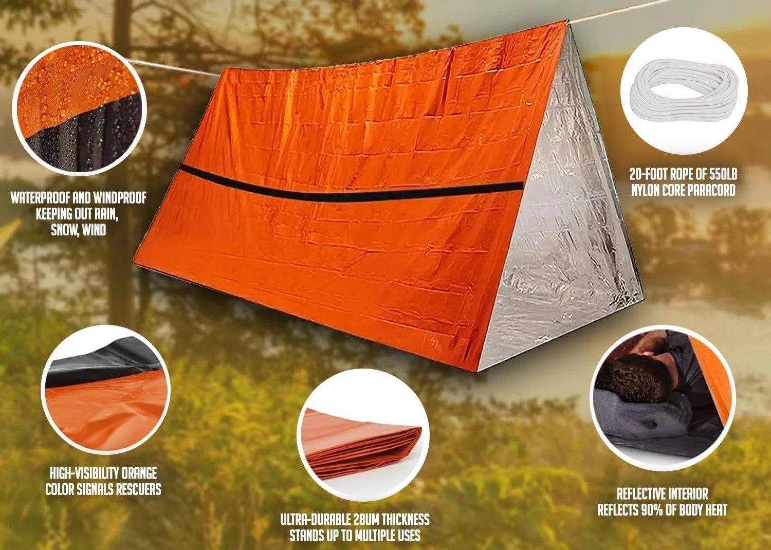 TENTE DE SURVIE - Camping Vacances