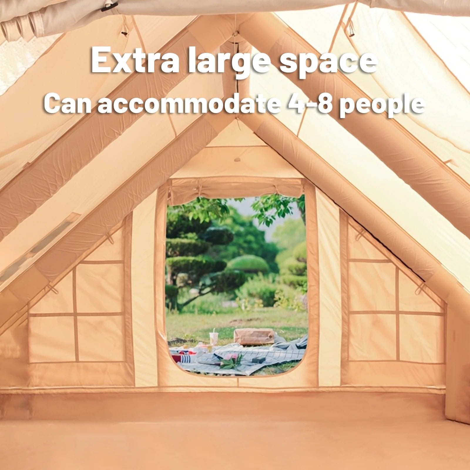 TENTE GONFLABLE 4 - 8 PERSONNES - Camping Vacances