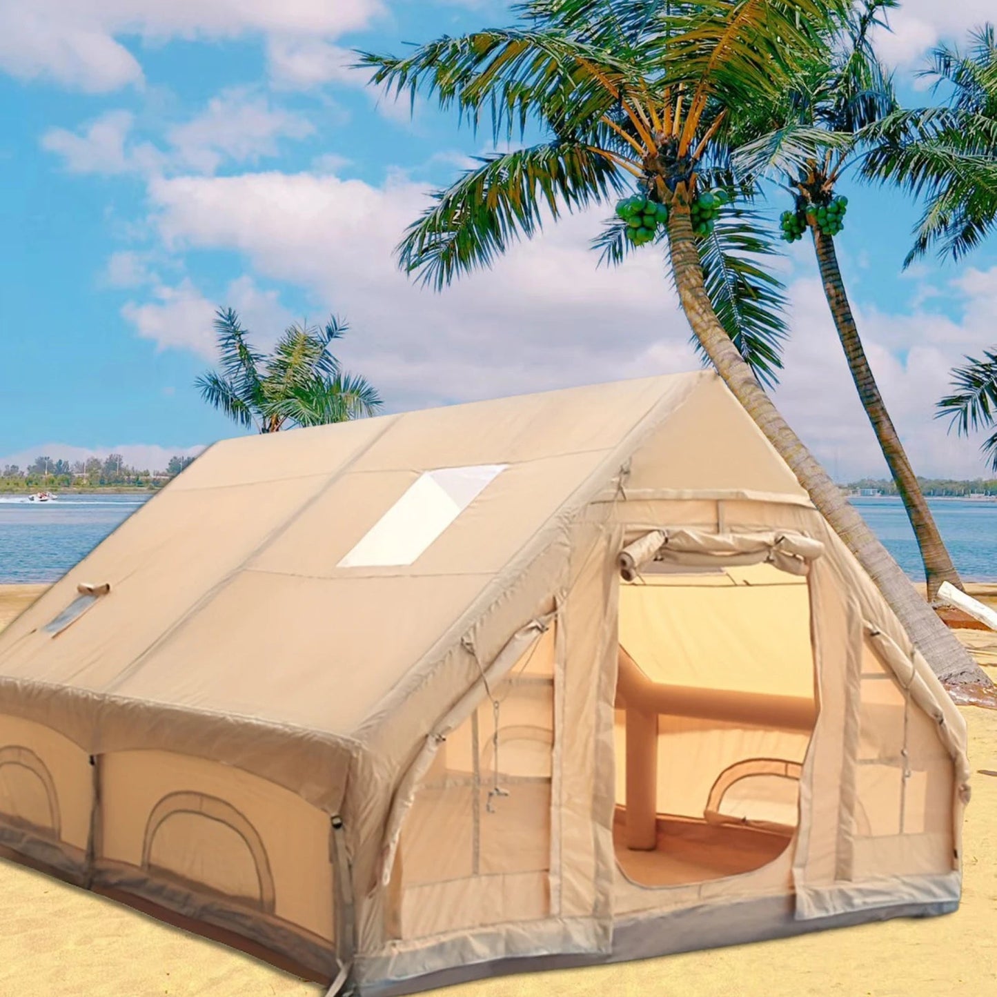 TENTE GONFLABLE 4 - 8 PERSONNES - Camping Vacances